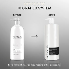 Nexxus creamy conditioner texture demonstrating lightweight hydration