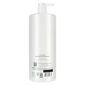 Nexxus label close-up highlighting Clarifix Balancer technology benefits