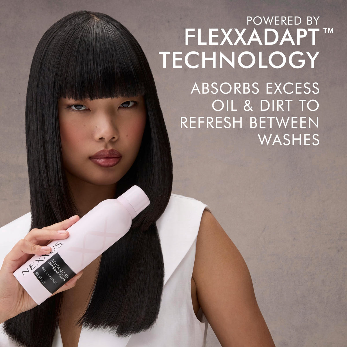 Nexxus spray nozzle close-up for precise application and control