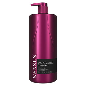 Nexxus front bottle showing product and vibrancy benefit