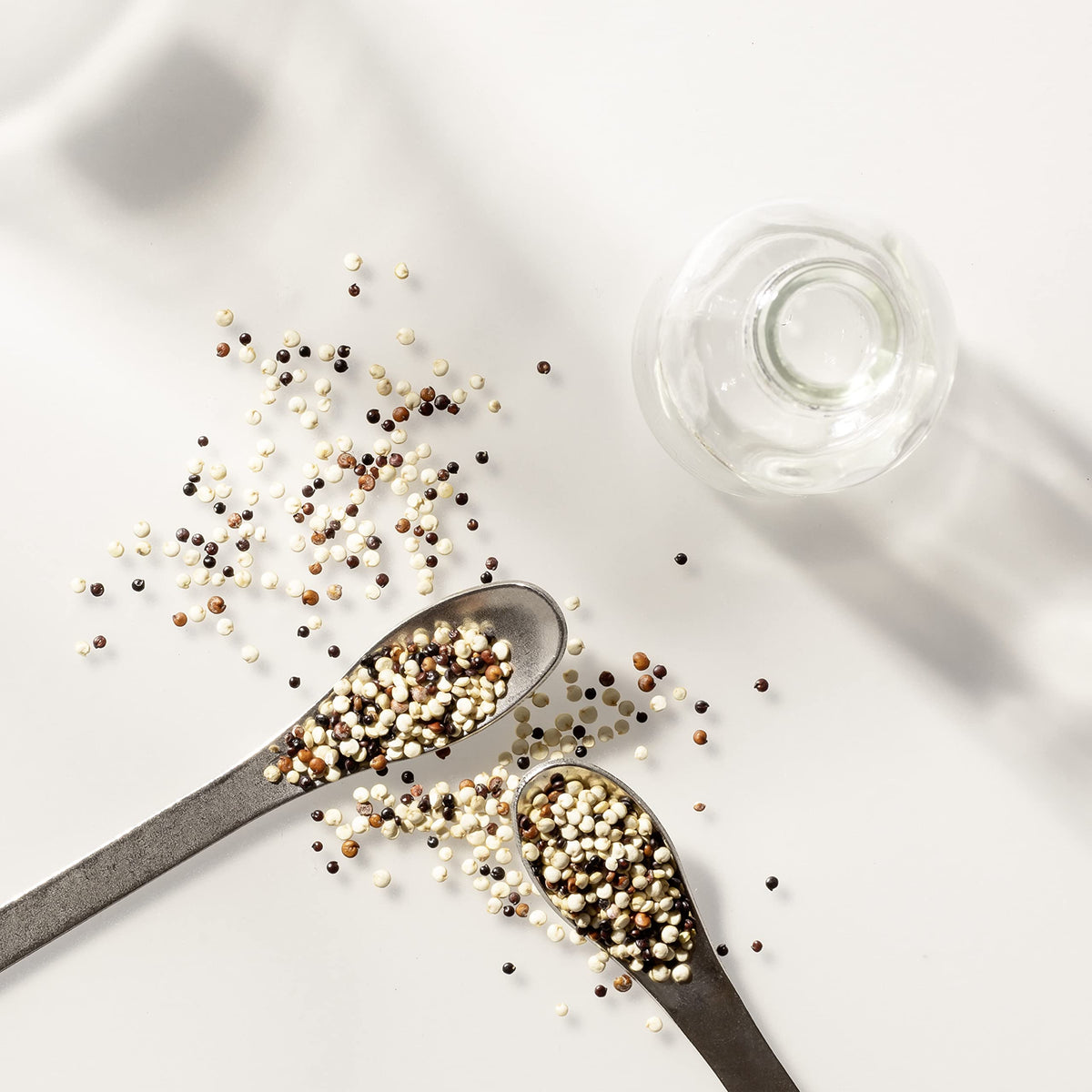 Nexxus quinoa and elastin ingredients closeup showing protein-rich fortification