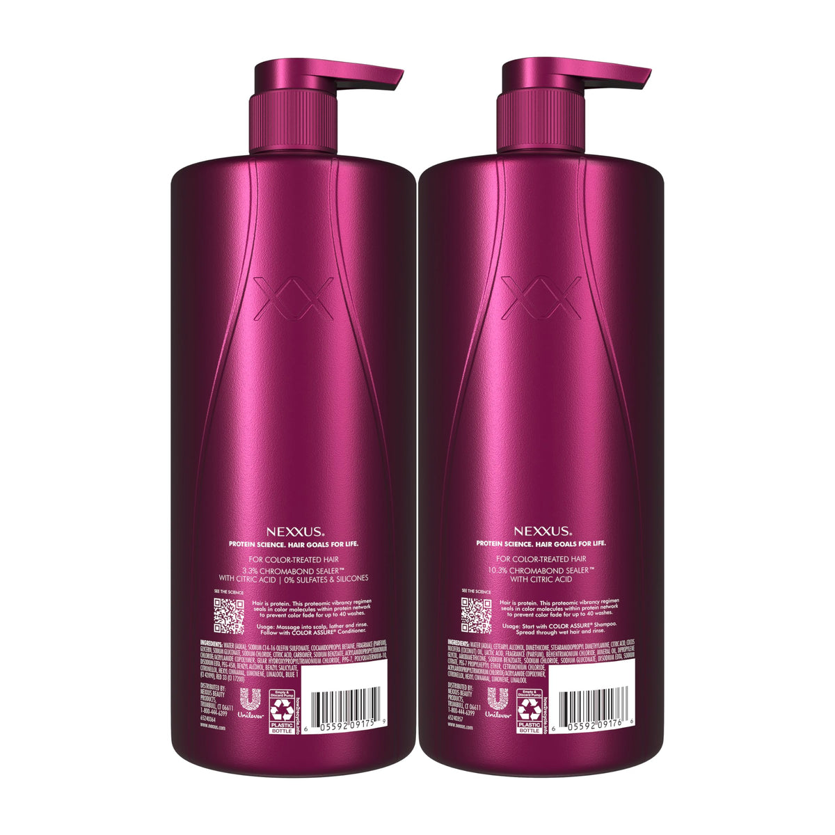 Nexxus shampoo texture on hand demonstrating gentle lather and cleansing