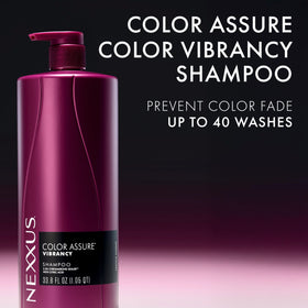 Nexxus bottle next to ruler showing 33.8 fl oz size for value