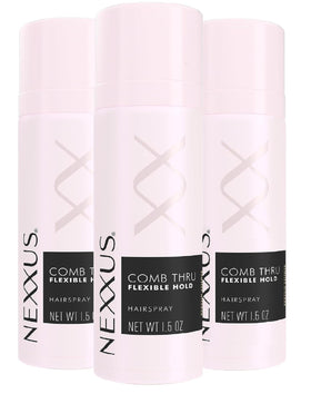 Nexxus front packaging showing the finishing mist and lightweight volume benefit