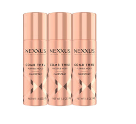 Nexxus label close-up highlighting ingredients and easy-to-read usage benefits