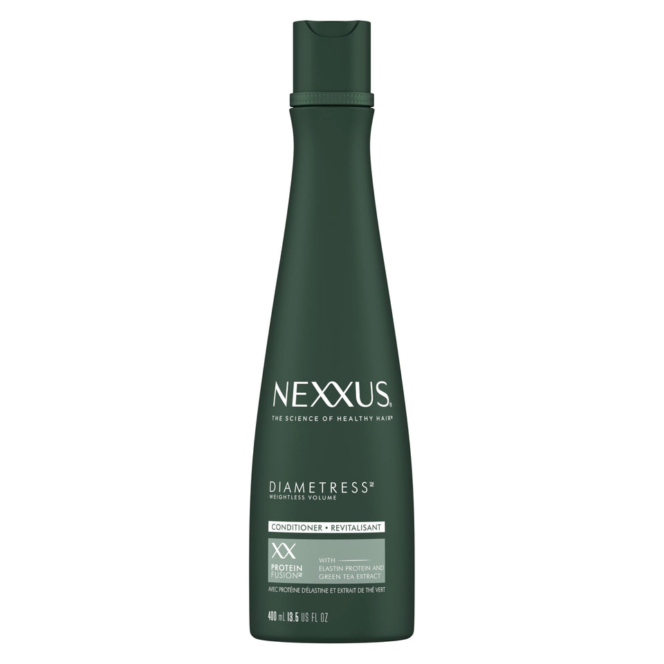 Nexxus Diametress conditioner bottle front view showing label and size benefit