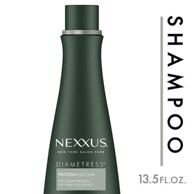 Nexxus DIAMETRESS styled hair lifestyle shot showing fuller-looking volume