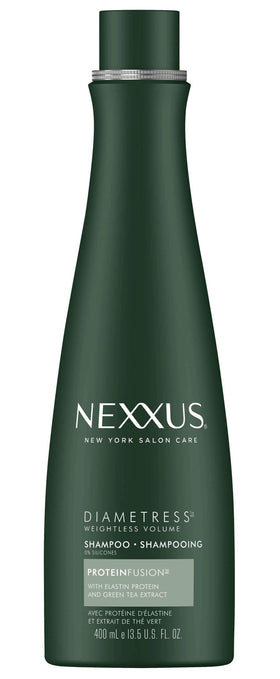 Nexxus Diamtress bottle front view showing label and volumizing benefit