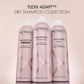 Ingredients panel on Nexxus can listing silk amino peptide and hyaluronic acid