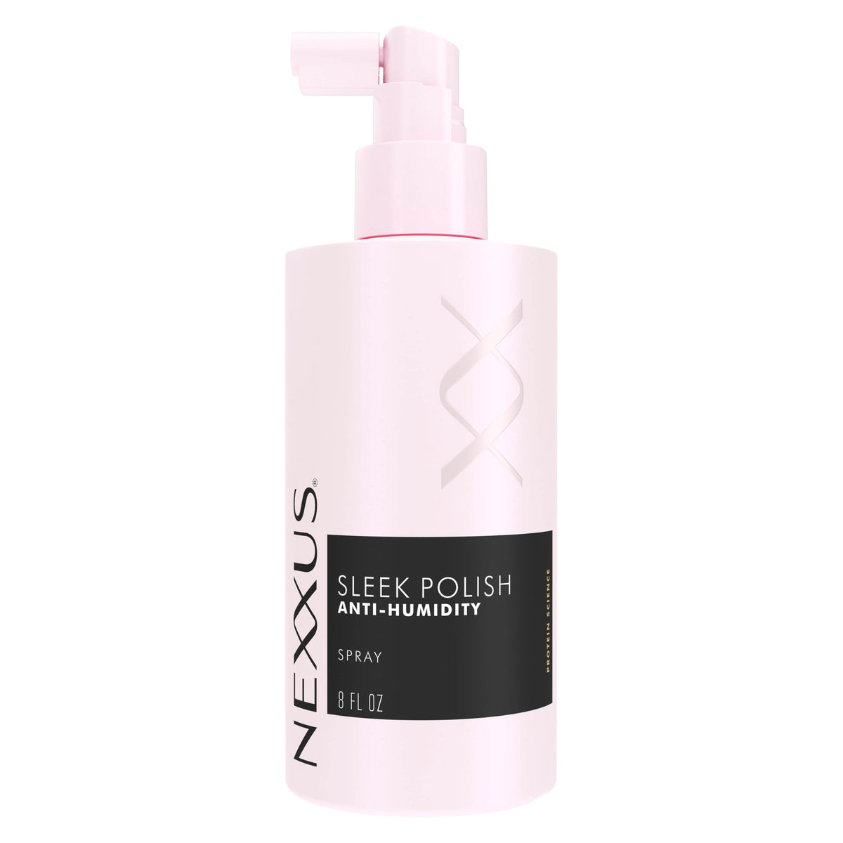 Nexxus front packaging shows bottle and benefits for easy identification