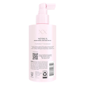 Nexxus spray nozzle close-up highlighting controlled mist for even protection