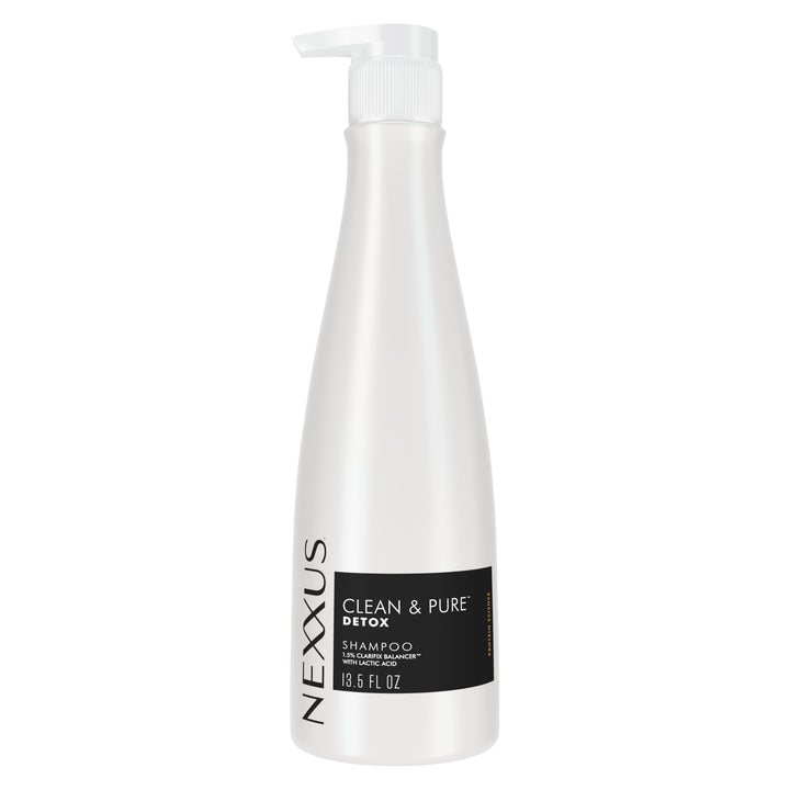 Nexxus bottle front packaging showing product benefit of deep cleansing