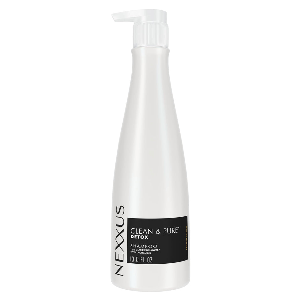 Nexxus bottle front packaging showing product benefit of deep cleansing