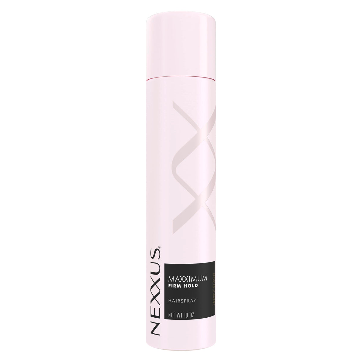 Nexxus front packaging showing Maxximum Finish for long-lasting hold and shine