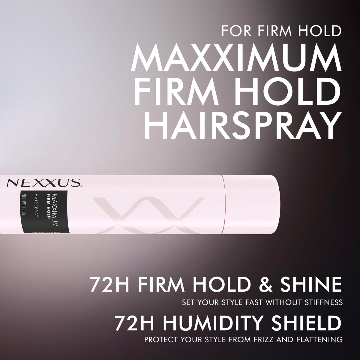 Model outdoors using Nexxus showing humidity resistance and wind protection