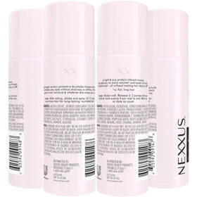 Nexxus Comb Thru Flexible Hairspray nozzle close-up highlighting precise spray and flexible hold benefit