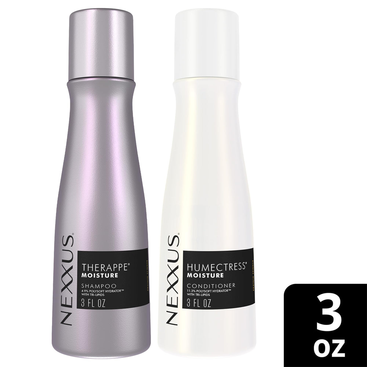 Nexxus Humectress conditioner bottle top showing easy dispensing