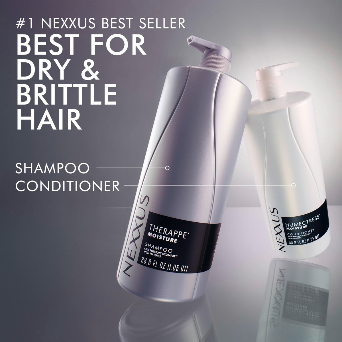 Nexxus cream texture on spoon displaying rich consistency for deep hydration and smooth spread