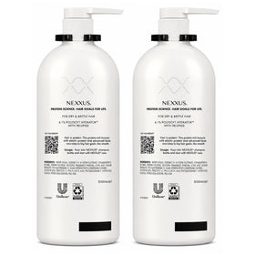 Nexxus Humectress applied to wet hair in shower for salon-quality moisture