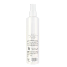 Nexxus fine mist spray in use delivering lightweight hydration benefit