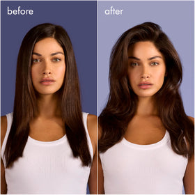 Nexxus HY-VOLUME foam dispensed on hand demonstrating airy formula for root lift benefit
