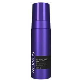 Nexxus front packaging showing volume foam and product benefit