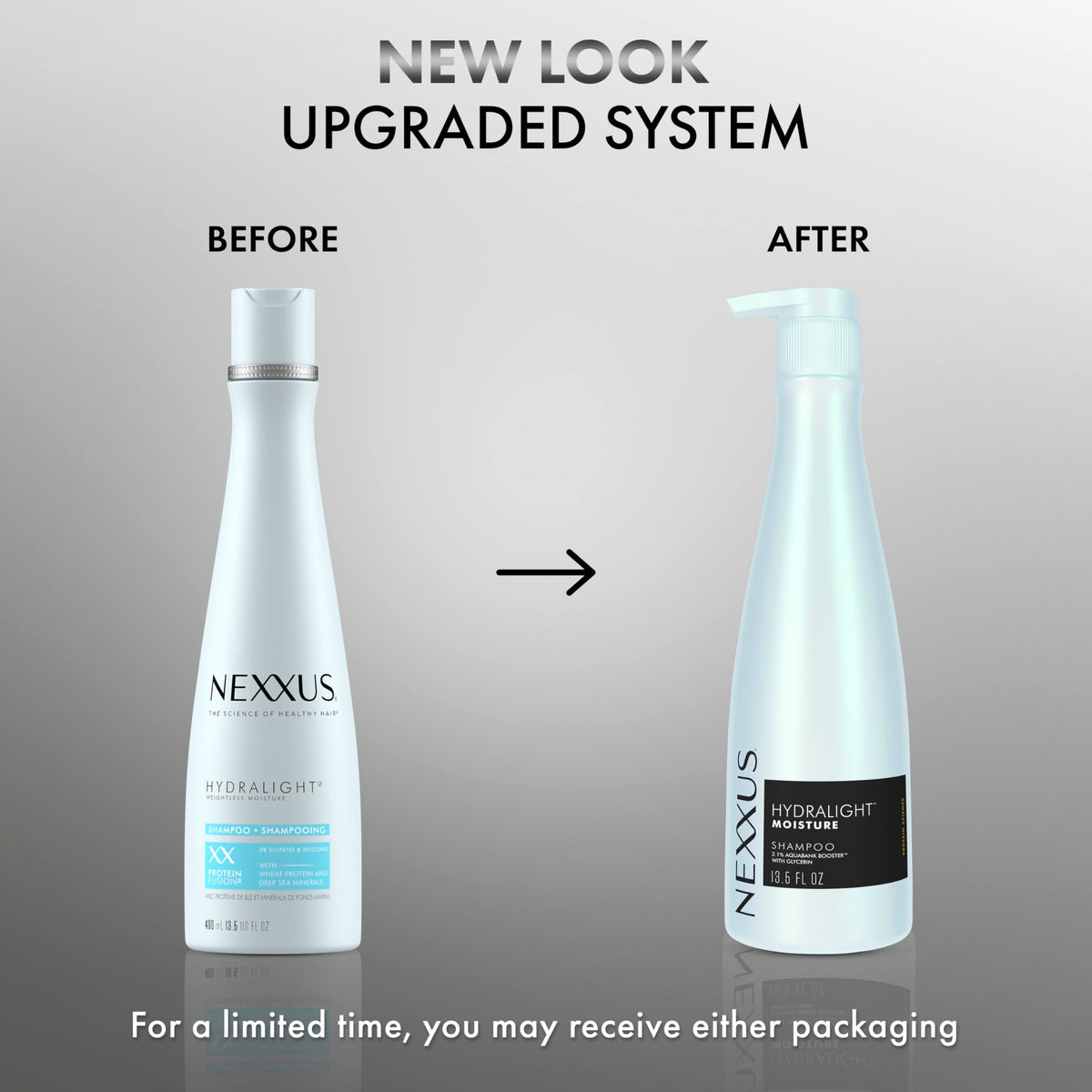 Nexxus shampoo lather texture demonstrating lightweight foam benefit