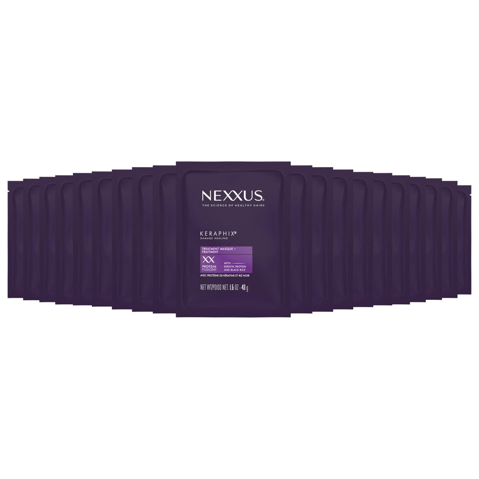 Nexxus KERAPHIX front packaging showing 20-pack for convenient repairs
