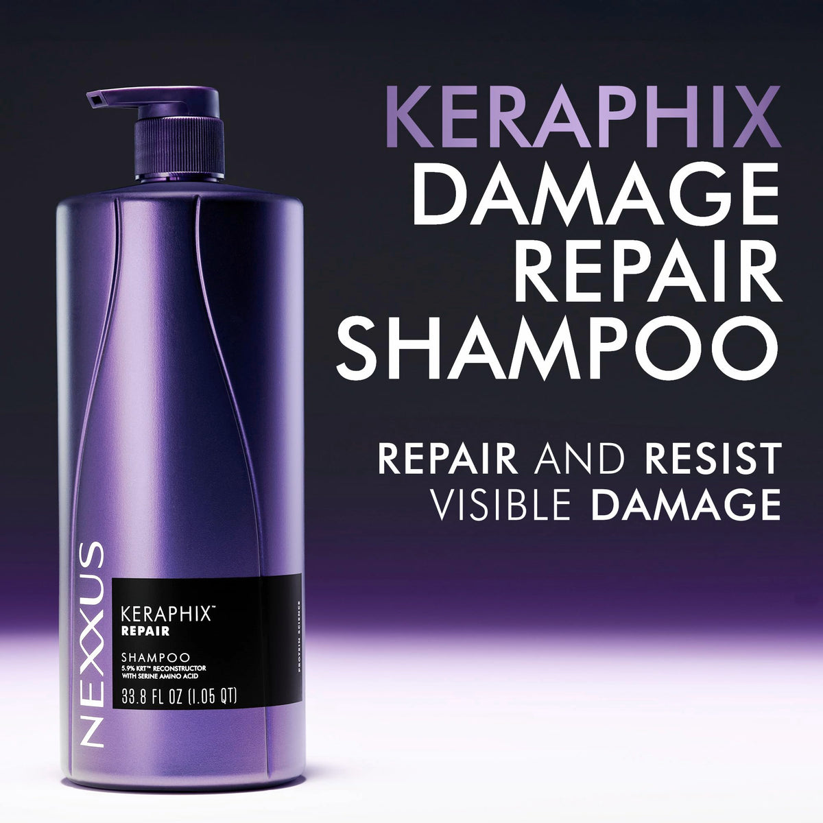 Nexxus pump-top close-up highlighting easy dispensing and control