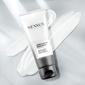 Nexxus cream texture close-up conveying lightweight, blendable formula