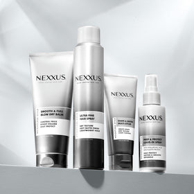 Nexxus styled short haircut showing defined texture and control
