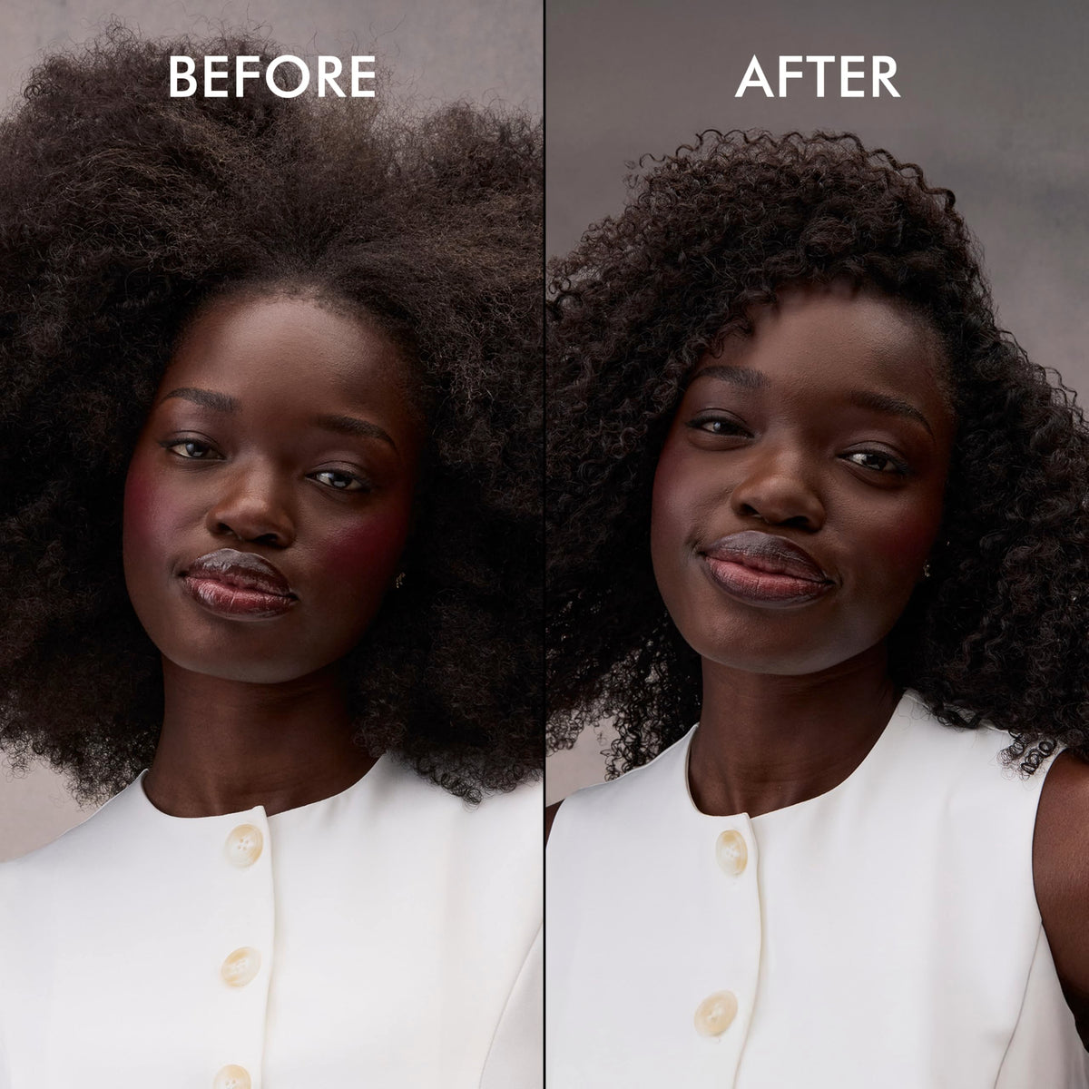 Nexxus label close-up featuring STYLEPROTECT Technology for frizz control