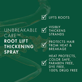 Nexxus before and after roots showing visible lift and fullness