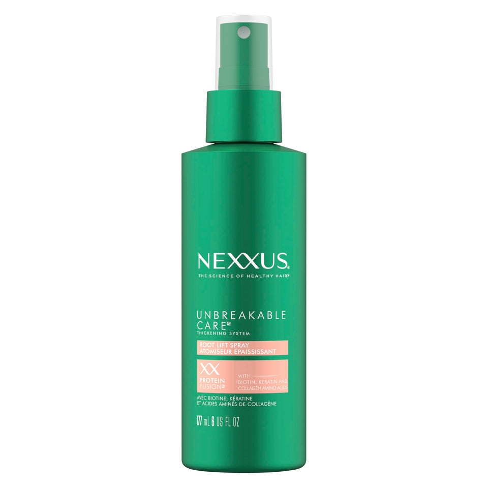 Nexxus bottle front packaging showing product and volume