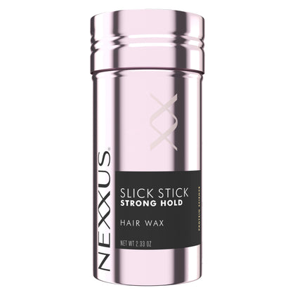 Nexxus slick stick front packaging showing compact wax stick benefit of precision hold
