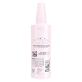 Nexxus fine mist spray close-up showing even application benefit