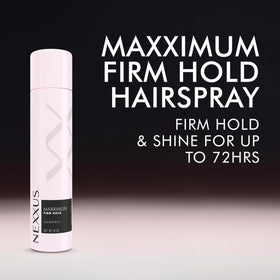Nexxus fine mist texture over styled hair offering weightless flexible hold