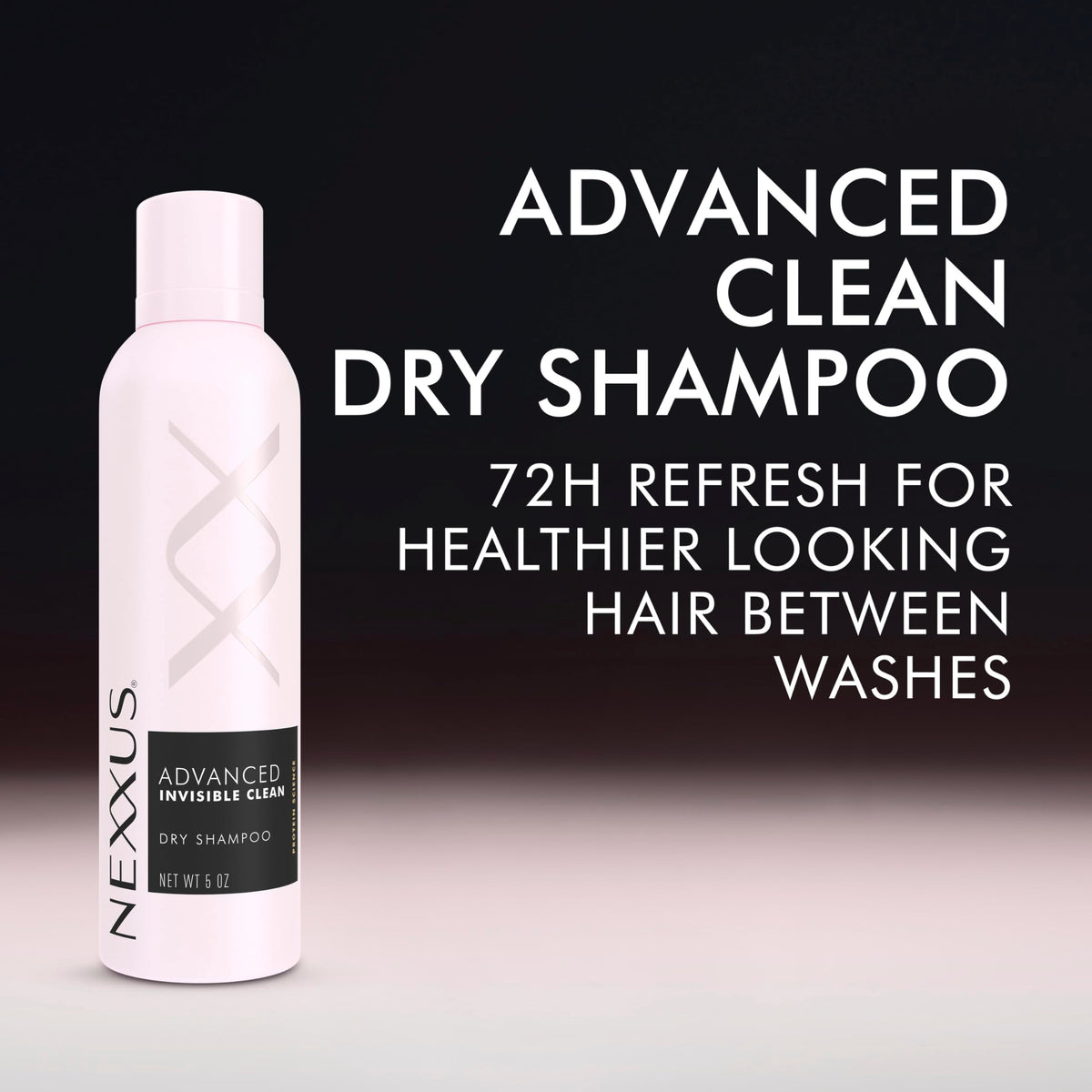 Nexxus dry shampoo spray texture cloud demonstrating invisible finish