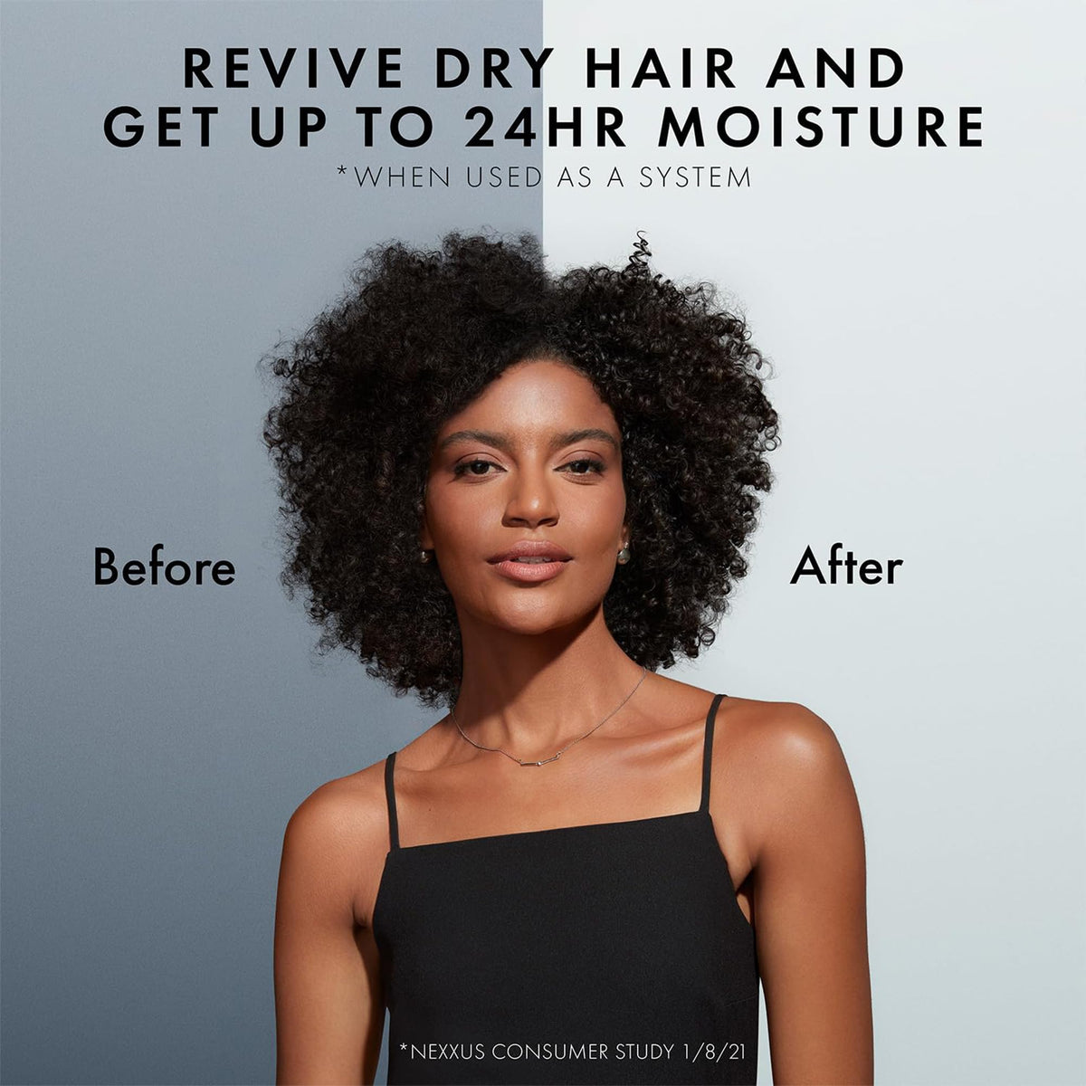 Nexxus Therappe shampoo lather on hand showing cleansing foam