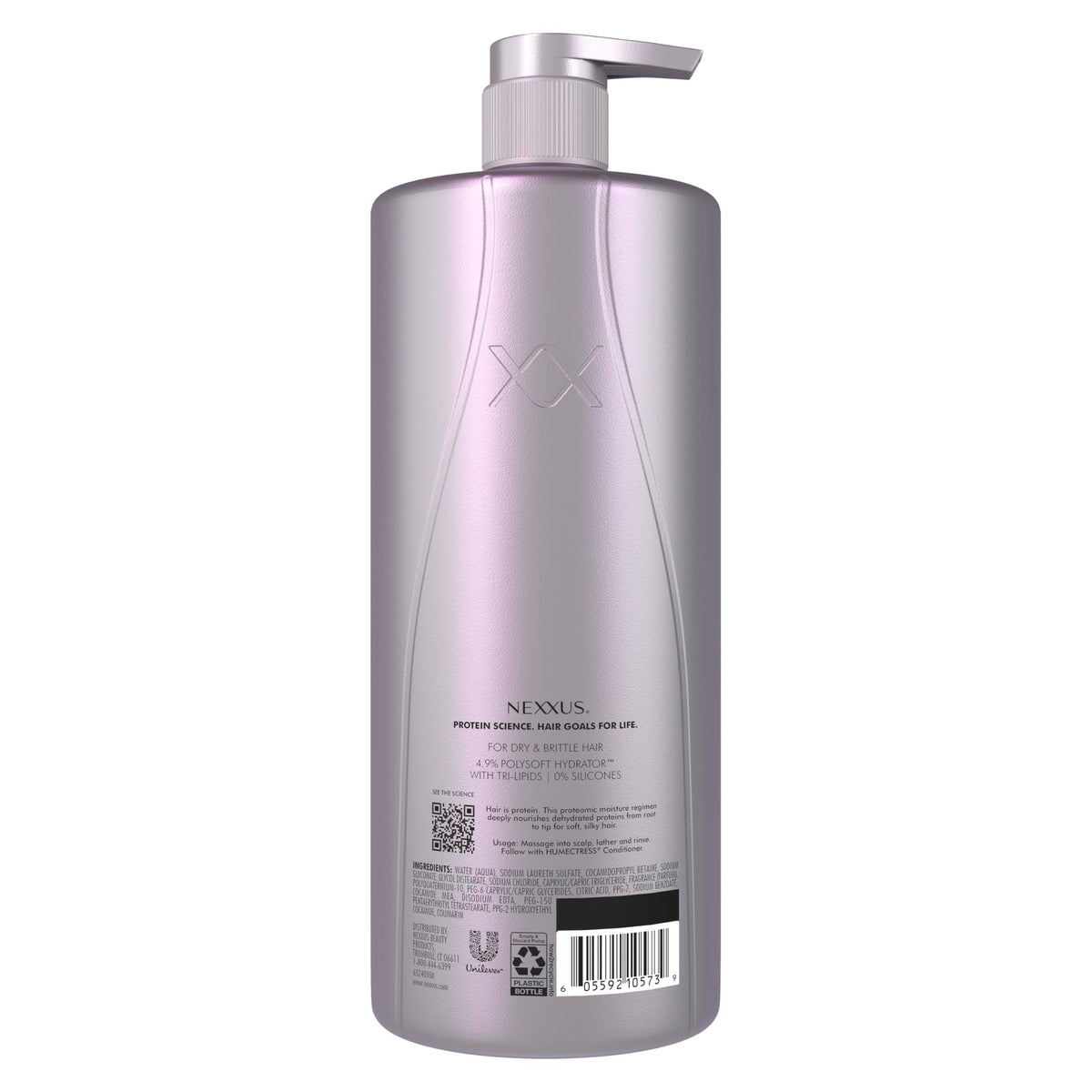Nexxus Therappe pump close-up highlights easy dispensing for controlled, mess-free application