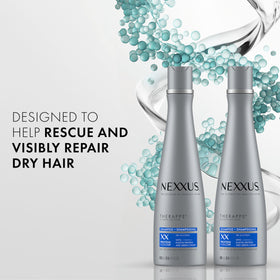 Nexxus Therappe creamy lather texture closeup demonstrating hydration