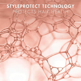 Nexxus can placed in travel bag illustrating on-the-go humidity protection