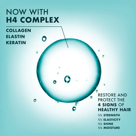 Nexxus before and after hair showing smoother, shinier, frizz‑reduced results