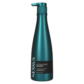 Nexxus front bottle view showing sleek packaging and clear product benefits