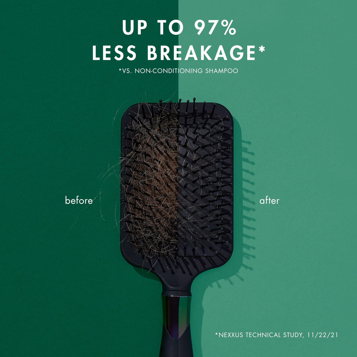 Nexxus label close-up featuring DURAPLEX Fortifier technology for strengthening benefit