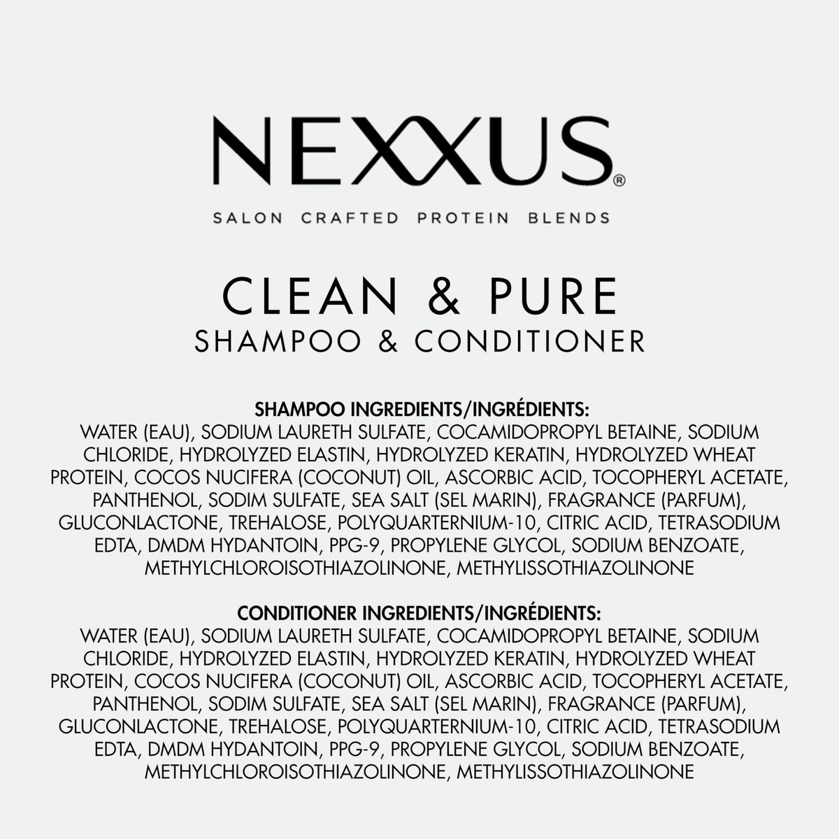 Nexxus paired with scalp scrub and oil for full detox system
