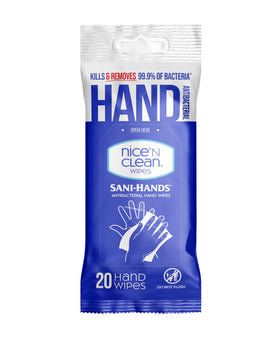 Nice 'N Clean wipes on kitchen counter in family setting showing quick cleanup benefit