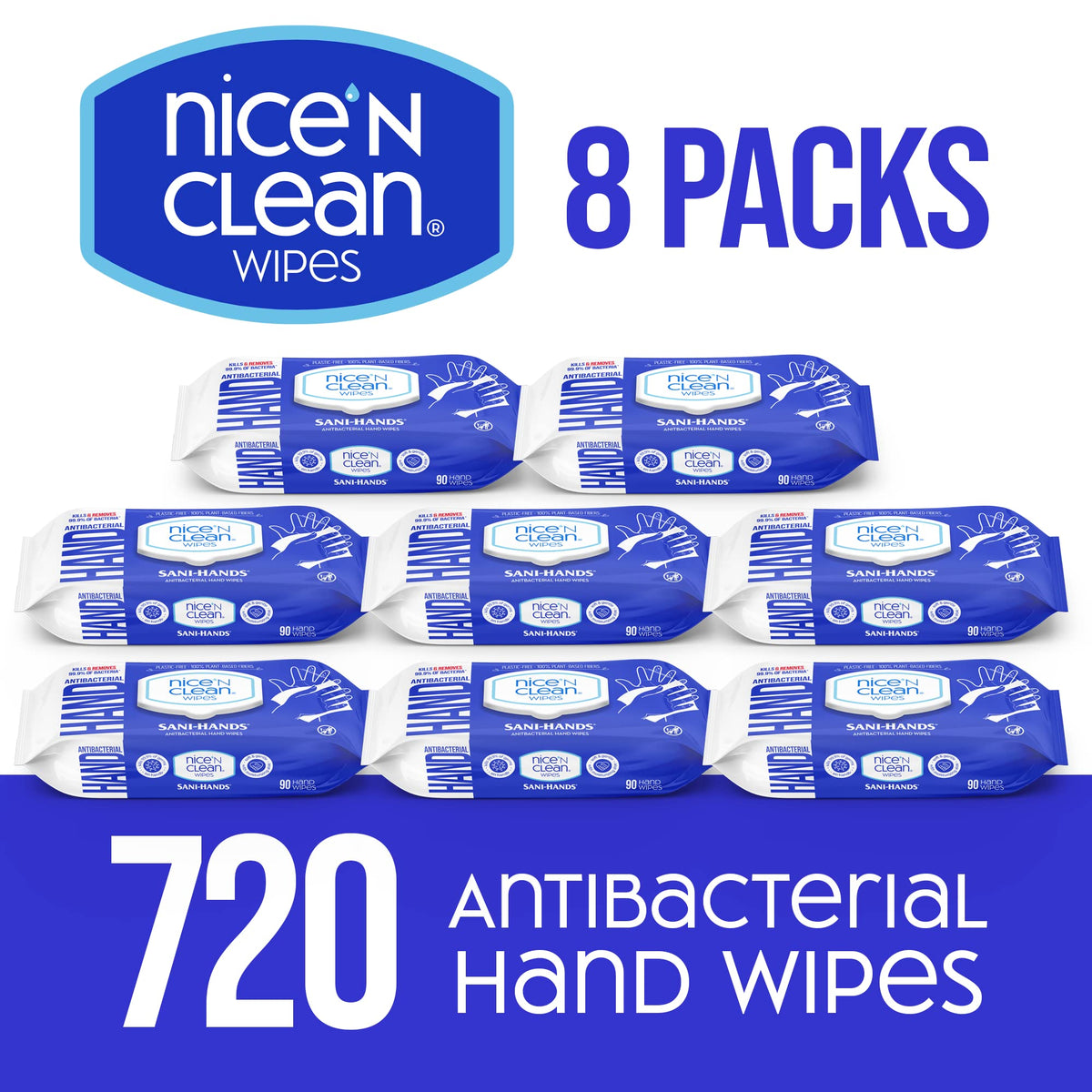 Nice 'N CLEAN close-up of wipe texture demonstrating gentle, effective cleaning