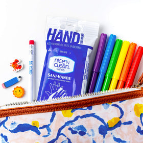 Nice 'N Clean pack beside common items for scale showing large 400-count value