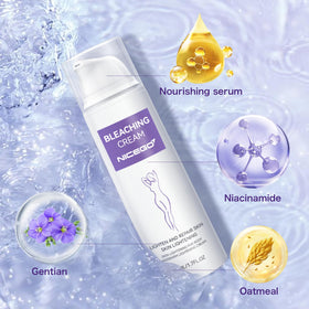 NiceGo cream on bikini line illustrating targeted brightening and comfort
